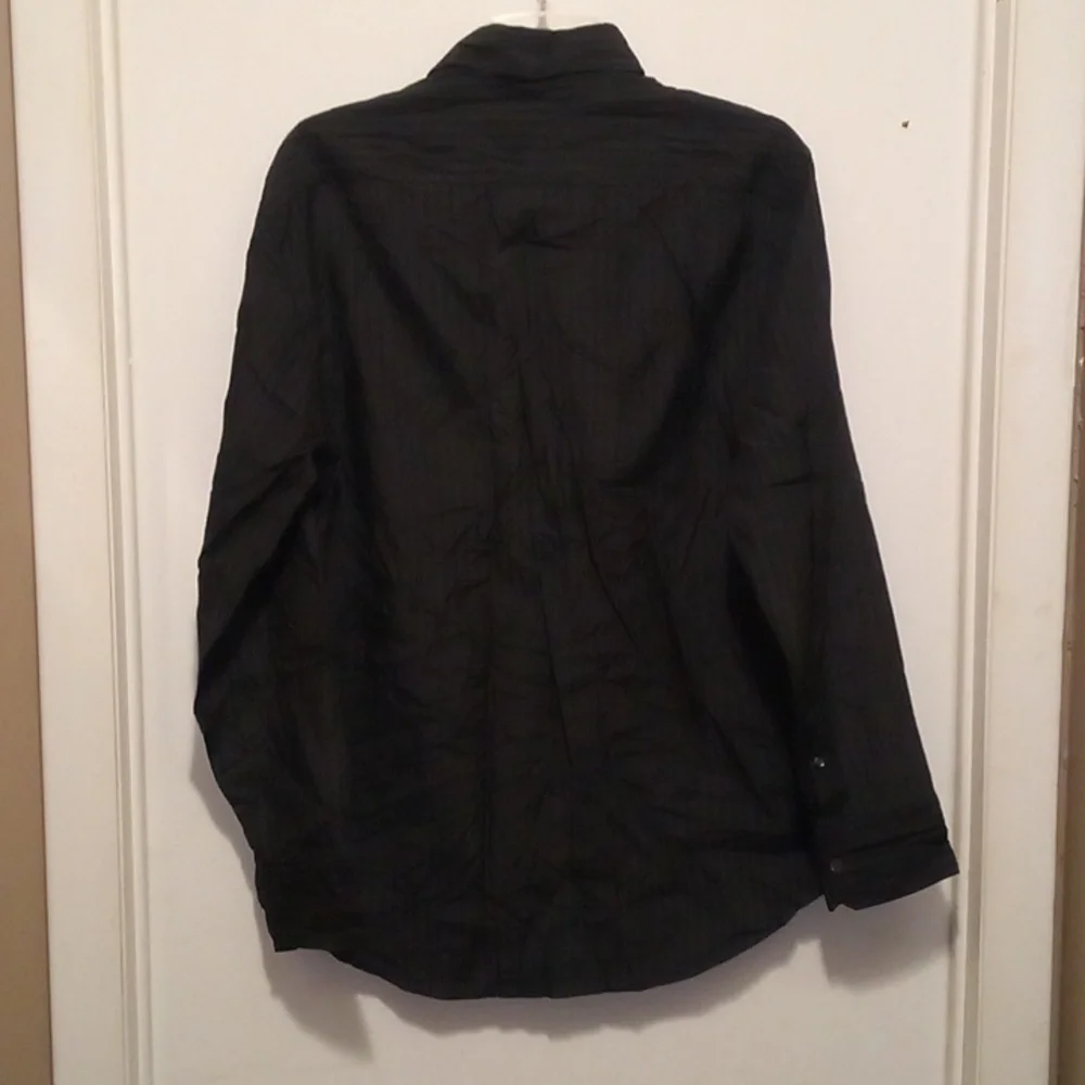 Armani Collezioni Men’s Pin Strip black dress shirt - Sz. XL - Picture 11 of 11